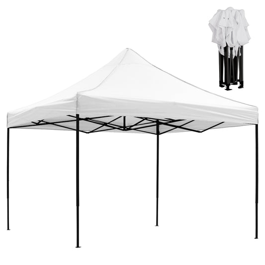 ΚΙΟΣΚΙ/GAZEBO MATTHEW ΠΤΥΣΣΟΜΕΝΟ ΣΚΕΛΕΤΟΣ ΜΕΤΑΛ. ΜΑΥΡΟΣ ΛΕΥΚΟ ΥΦΑΣΜΑ 3x3x3,10m