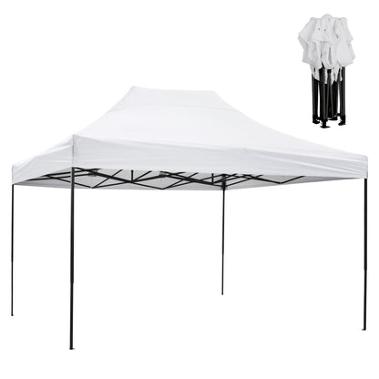 ΚΙΟΣΚΙ/GAZEBO MATTHEW ΠΤΥΣΣΟΜΕΝΟ ΣΚΕΛΕΤΟΣ ΜΕΤΑΛ. ΜΑΥΡΟΣ ΛΕΥΚΟ ΥΦΑΣΜΑ 3x4,5x3,10m