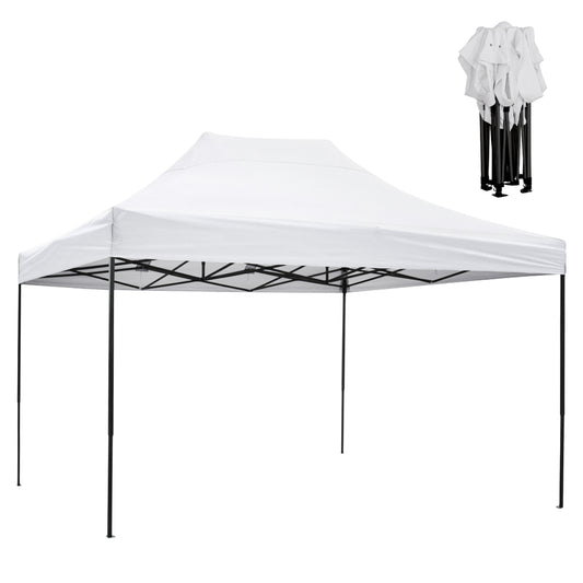 ΚΙΟΣΚΙ/GAZEBO MATTHEW ΠΤΥΣΣΟΜΕΝΟ ΣΚΕΛΕΤΟΣ ΜΕΤΑΛ. ΜΑΥΡΟΣ ΛΕΥΚΟ ΥΦΑΣΜΑ 3x4,5x3,10m