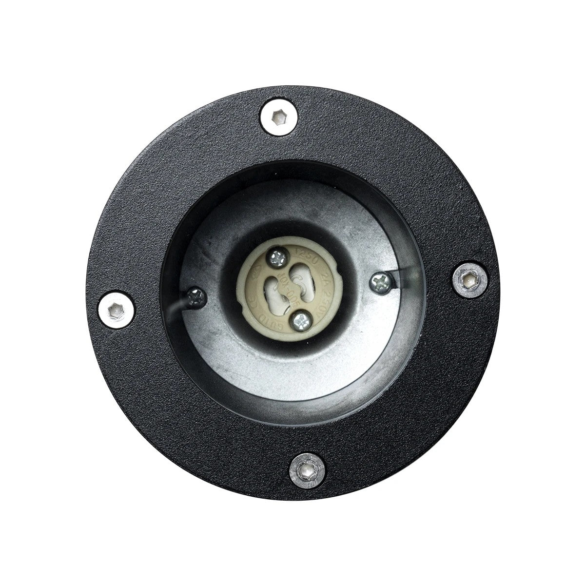 GARDELINI KLV-101-0001-V2 Φωτιστικό Σποτ Τοίχου με Βάση για Λάμπα MR16 με Ντουί GU10 AC 220-240V Αδιάβροχο IP65 - Μαύρο Ματ - Μ10 x Π10 x Υ30