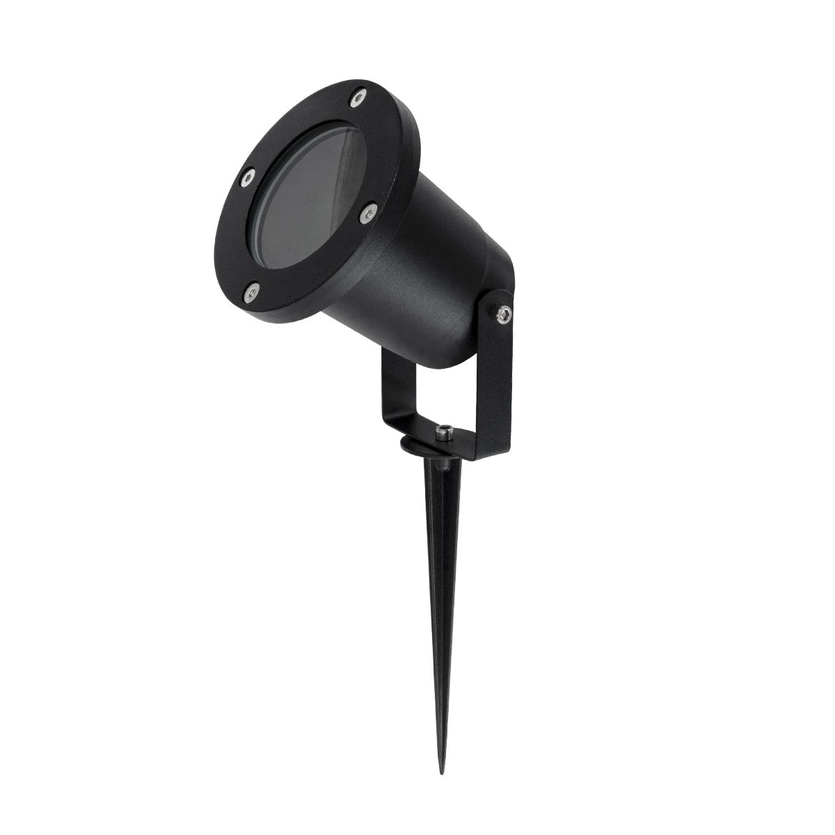 GARDELINI KLV-101-0001-V2 Φωτιστικό Σποτ Τοίχου με Βάση για Λάμπα MR16 με Ντουί GU10 AC 220-240V Αδιάβροχο IP65 - Μαύρο Ματ - Μ10 x Π10 x Υ30