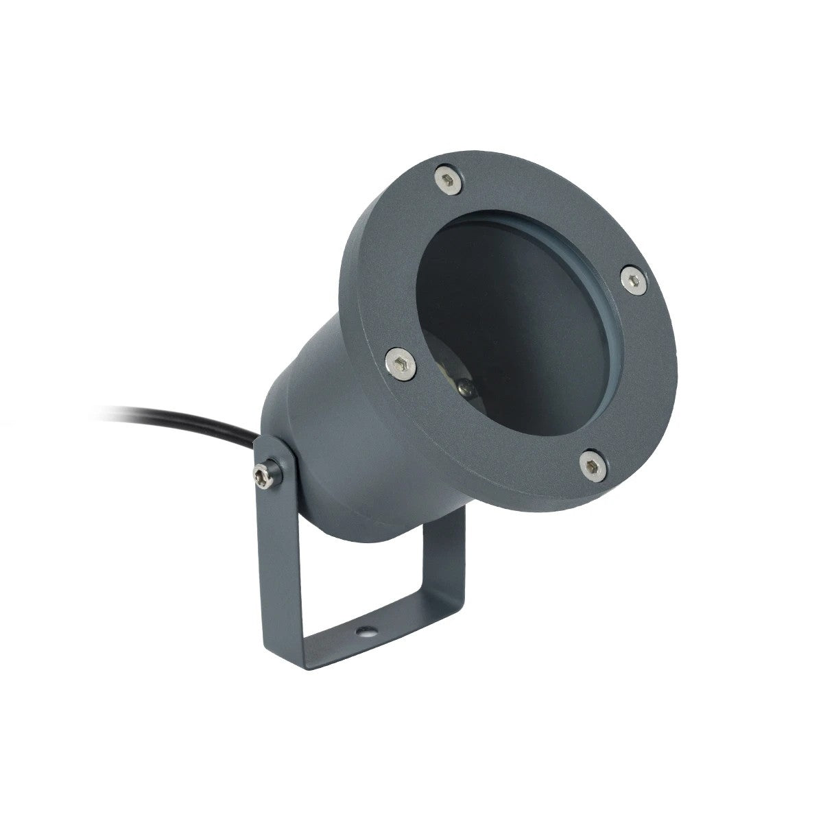 GARDELINI KLV-101-0002-V2 Φωτιστικό Σποτ Τοίχου με Βάση για Λάμπα MR16 με Ντουί GU10 AC 220-240V Αδιάβροχο IP65 - Γκρι Ανθρακί Ματ - Μ10 x Π10 x Υ30