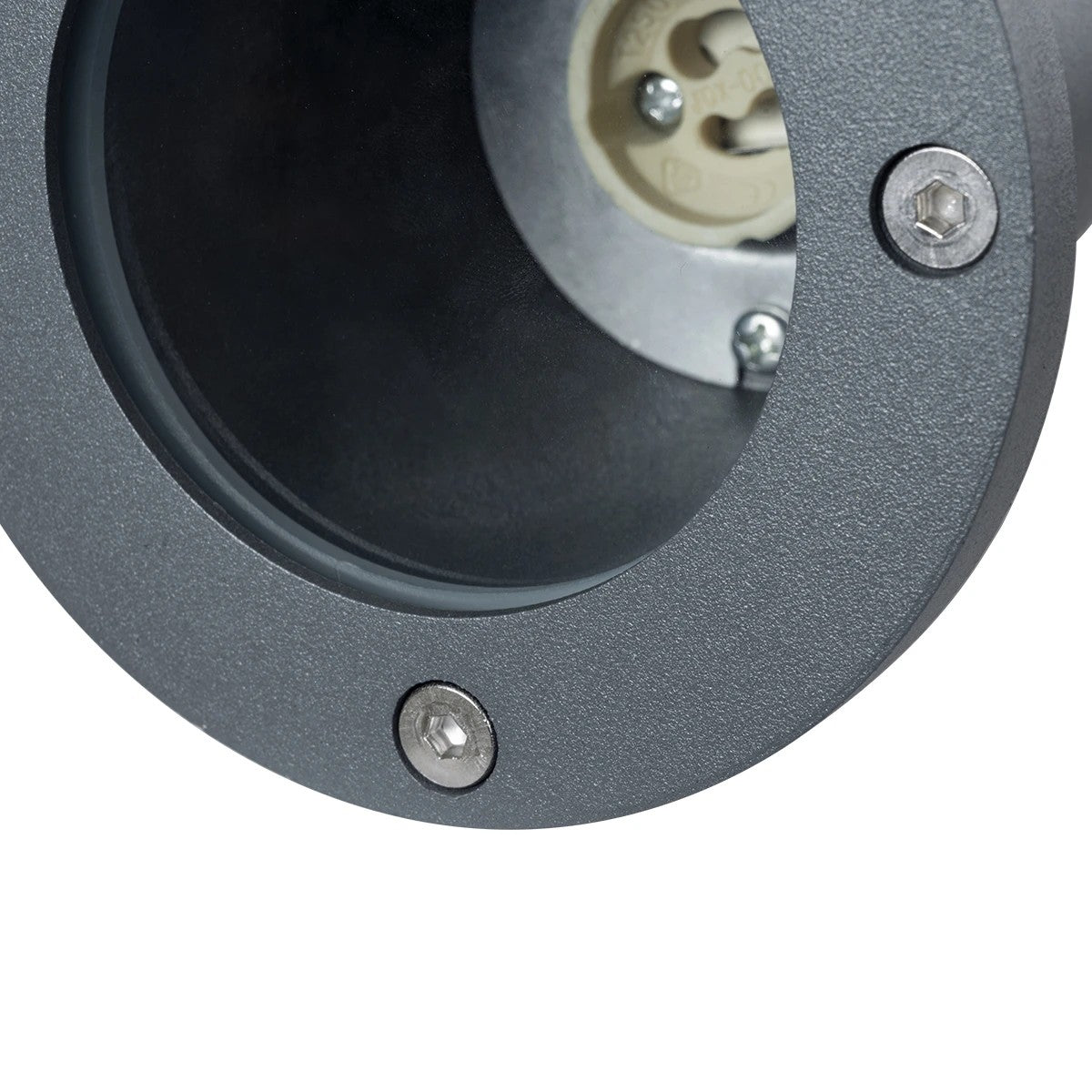 GARDELINI KLV-101-0002-V2 Φωτιστικό Σποτ Τοίχου με Βάση για Λάμπα MR16 με Ντουί GU10 AC 220-240V Αδιάβροχο IP65 - Γκρι Ανθρακί Ματ - Μ10 x Π10 x Υ30