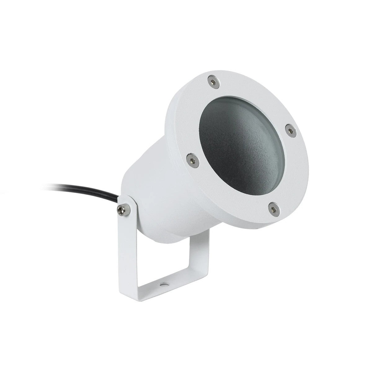 GARDELINI KLV-101-0003-V2 Φωτιστικό Σποτ Τοίχου με Βάση για Λάμπα MR16 με Ντουί GU10 AC 220-240V Αδιάβροχο IP65 - Λευκό Ματ - Μ10 x Π10 x Υ30