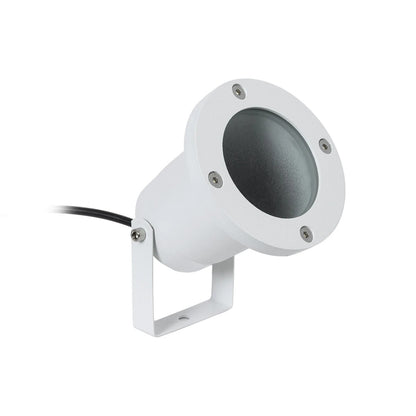 GARDELINI KLV-101-0003-V2 Φωτιστικό Σποτ Τοίχου με Βάση για Λάμπα MR16 με Ντουί GU10 AC 220-240V Αδιάβροχο IP65 - Λευκό Ματ - Μ10 x Π10 x Υ30
