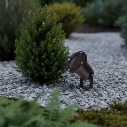 GARDELINI KLV-101-0004 Φωτιστικό Σποτ Κήπου για Φυτά & Δέντρα με Καρφωτή Βάση για Λάμπα MR16 με Ντουί GU10 AC 220-240V Αδιάβροχο IP65 - Μπρονζέ Εφέ Σκουριάς Ματ - Μ10 x Π10 x Υ30