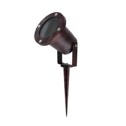 GARDELINI KLV-101-0004 Φωτιστικό Σποτ Κήπου για Φυτά & Δέντρα με Καρφωτή Βάση για Λάμπα MR16 με Ντουί GU10 AC 220-240V Αδιάβροχο IP65 - Μπρονζέ Εφέ Σκουριάς Ματ - Μ10 x Π10 x Υ30