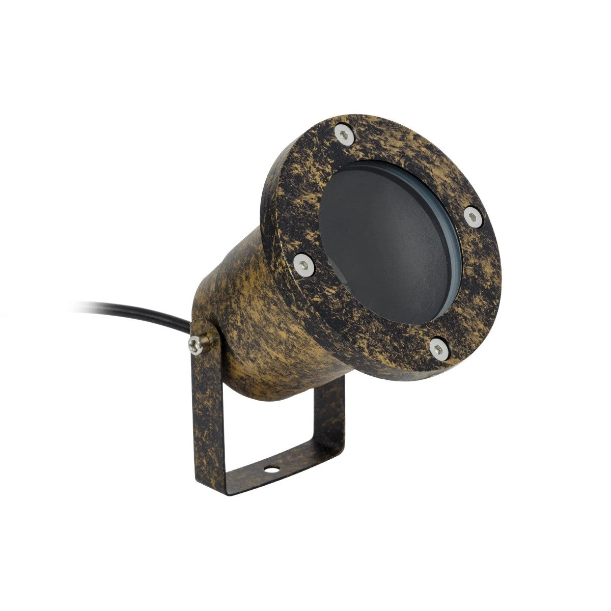 GARDELINI KLV-101-0005 Φωτιστικό Σποτ Κήπου για Φυτά & Δέντρα με Καρφωτή Βάση για Λάμπα MR16 με Ντουί GU10 AC 220-240V Αδιάβροχο IP65 - Χρυσό Εφέ Σκουριάς Ματ - Μ10 x Π10 x Υ30