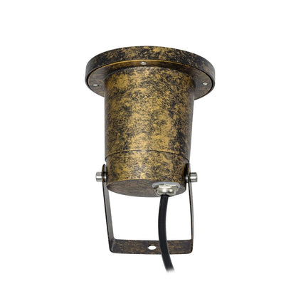 GARDELINI KLV-101-0005 Φωτιστικό Σποτ Κήπου για Φυτά & Δέντρα με Καρφωτή Βάση για Λάμπα MR16 με Ντουί GU10 AC 220-240V Αδιάβροχο IP65 - Χρυσό Εφέ Σκουριάς Ματ - Μ10 x Π10 x Υ30