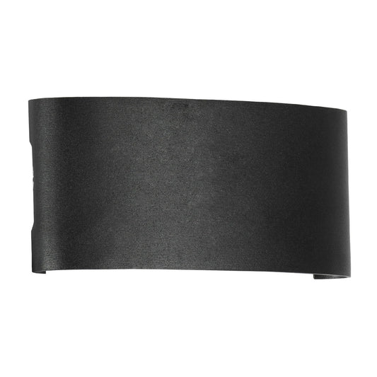 SIXOAD KLV-101-0006 Φωτιστικό Τοίχου / Απλίκα LED 18W 1800lm 30° AC 220-240V Αδιάβροχο IP65 Θερμό Λευκό 2700K - CREE XPE Chip & TÜV SÜD Driver - Μαύρο Ματ - Μ17 x Π4 x Υ8
