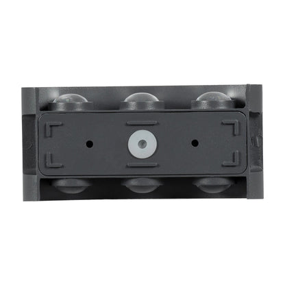 SIXOAD KLV-101-0007 Φωτιστικό Τοίχου / Απλίκα LED 18W 1800lm 30° AC 220-240V Αδιάβροχο IP65 Θερμό Λευκό 2700K - CREE XPE Chip & TÜV SÜD Driver - Γκρι Ανθρακί Ματ - Μ17 x Π4 x Υ8