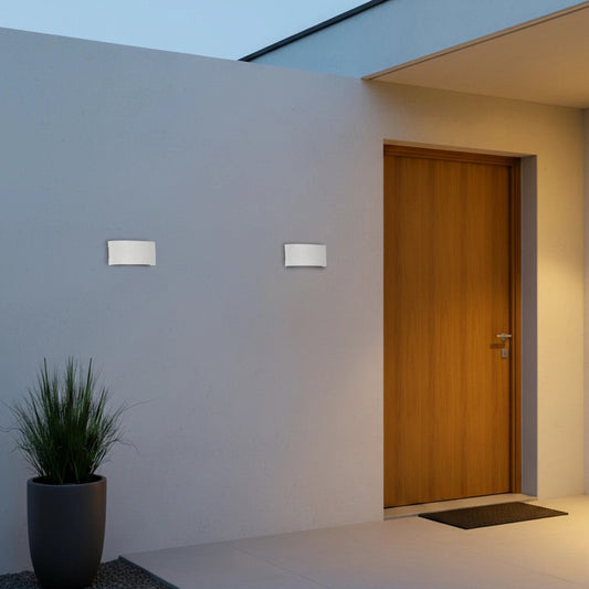 SIXOAD KLV-101-0011 Φωτιστικό Τοίχου / Απλίκα LED 18W 1980lm 30° AC 220-240V Αδιάβροχο IP65 Φυσικό Λευκό 4500K - CREE XPE Chip & TÜV SÜD Driver - Λευκό Ματ - Μ17 x Π4 x Υ8