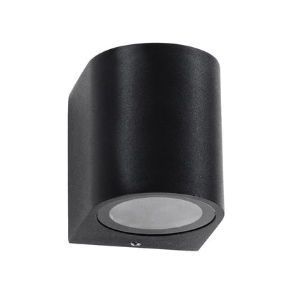 MURANO KLV-101-0012 Φωτιστικό Τοίχου / Απλίκα για Λάμπα MR16 με Ντουί GU10 AC 220-240V Αδιάβροχο IP65 - Μαύρο Ματ - Μ6.5 x Π7.5 x Υ7.5