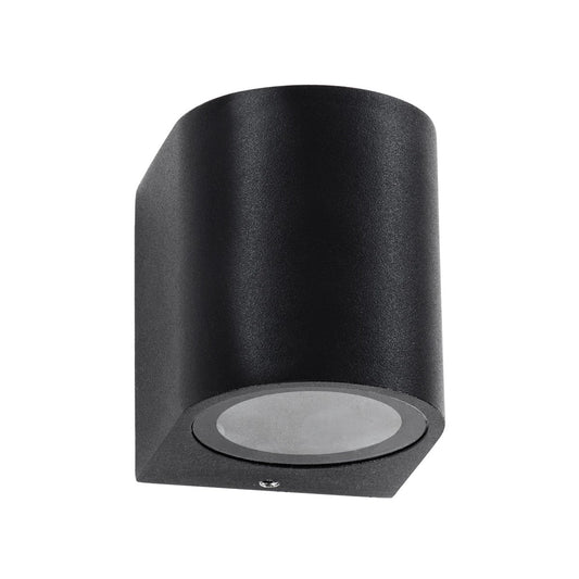 MURANO KLV-101-0012 Φωτιστικό Τοίχου / Απλίκα για Λάμπα MR16 με Ντουί GU10 AC 220-240V Αδιάβροχο IP65 - Μαύρο Ματ - Μ6.5 x Π7.5 x Υ7.5