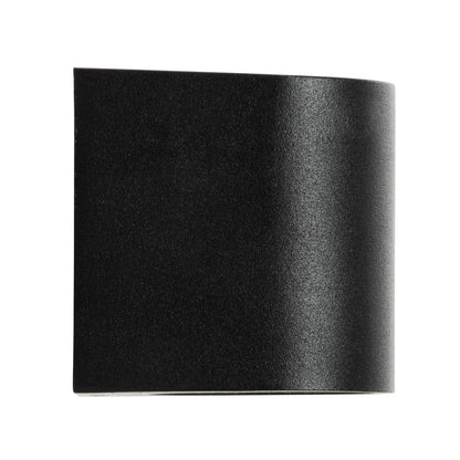 MURANO KLV-101-0012 Φωτιστικό Τοίχου / Απλίκα για Λάμπα MR16 με Ντουί GU10 AC 220-240V Αδιάβροχο IP65 - Μαύρο Ματ - Μ6.5 x Π7.5 x Υ7.5