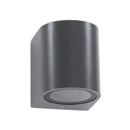 MURANO KLV-101-0013 Φωτιστικό Τοίχου / Απλίκα για Λάμπα MR16 με Ντουί GU10 AC 220-240V Αδιάβροχο IP65 - Γκρι Ανθρακί Ματ - Μ8 x Π8 x Υ7