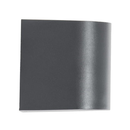 MURANO KLV-101-0013 Φωτιστικό Τοίχου / Απλίκα για Λάμπα MR16 με Ντουί GU10 AC 220-240V Αδιάβροχο IP65 - Γκρι Ανθρακί Ματ - Μ8 x Π8 x Υ7