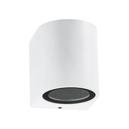 MURANO KLV-101-0014 Φωτιστικό Τοίχου / Απλίκα για Λάμπα MR16 με Ντουί GU10 AC 220-240V Αδιάβροχο IP65 - Λευκό Ματ - Μ8 x Π8 x Υ7