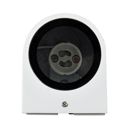 MURANO KLV-101-0014 Φωτιστικό Τοίχου / Απλίκα για Λάμπα MR16 με Ντουί GU10 AC 220-240V Αδιάβροχο IP65 - Λευκό Ματ - Μ8 x Π8 x Υ7