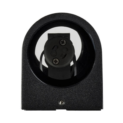 MURANO KLV-101-0015 Φωτιστικό Τοίχου / Απλίκα για 2 Λάμπες MR16 με Ντουί GU10 AC 220-240V Αδιάβροχο IP65 - Μαύρο Ματ - Μ8 x Π8 x Υ15