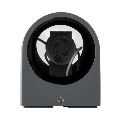 MURANO KLV-101-0016 Φωτιστικό Τοίχου / Απλίκα για 2 Λάμπες MR16 με Ντουί GU10 AC 220-240V Αδιάβροχο IP65 - Γκρι Ανθρακί Ματ - Μ8 x Π8 x Υ15