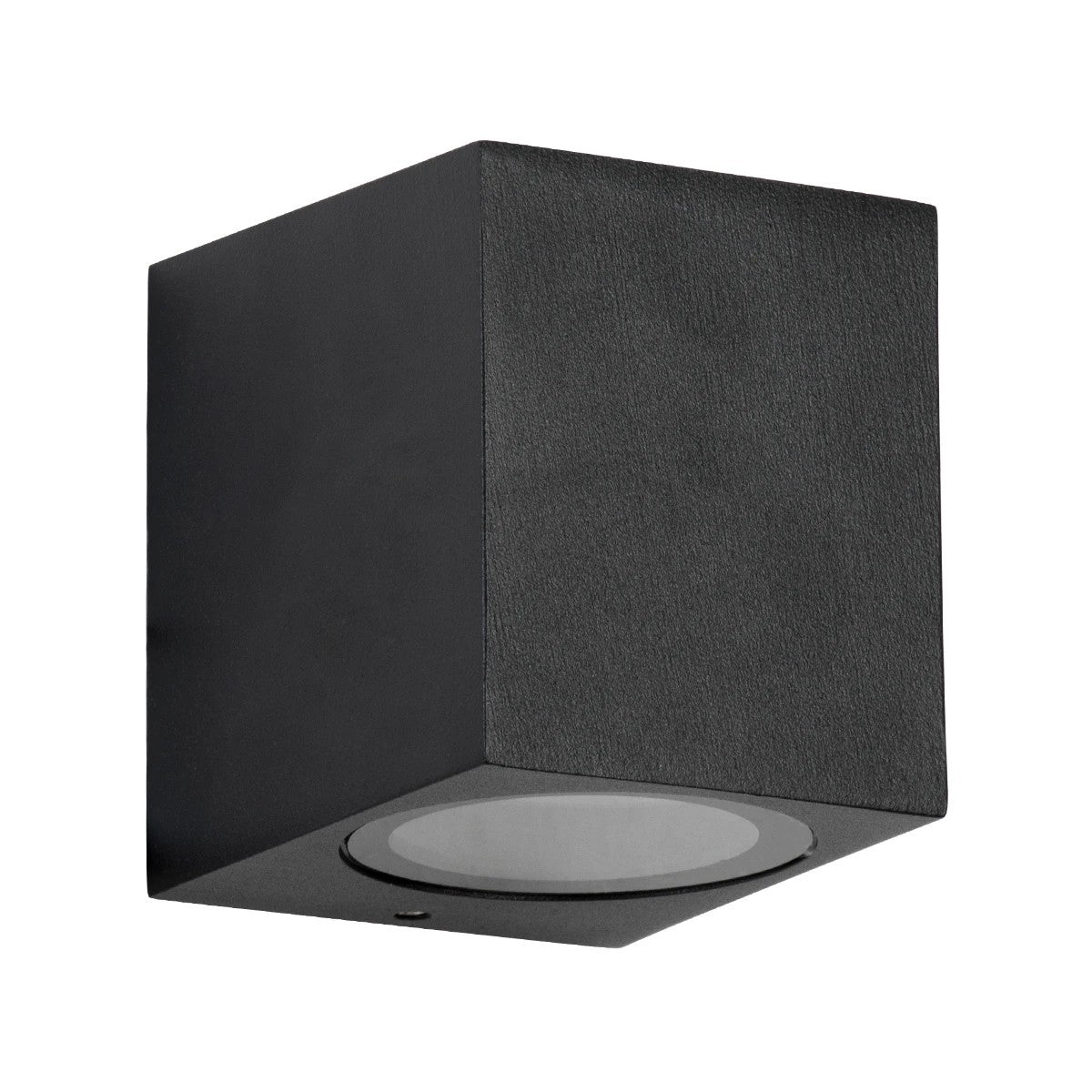 BURANO KLV-101-0018 Φωτιστικό Τοίχου / Απλίκα για Λάμπα MR16 με Ντουί GU10 AC 220-240V Αδιάβροχο IP65 - Μαύρο Ματ - Μ8 x Π8 x Υ7