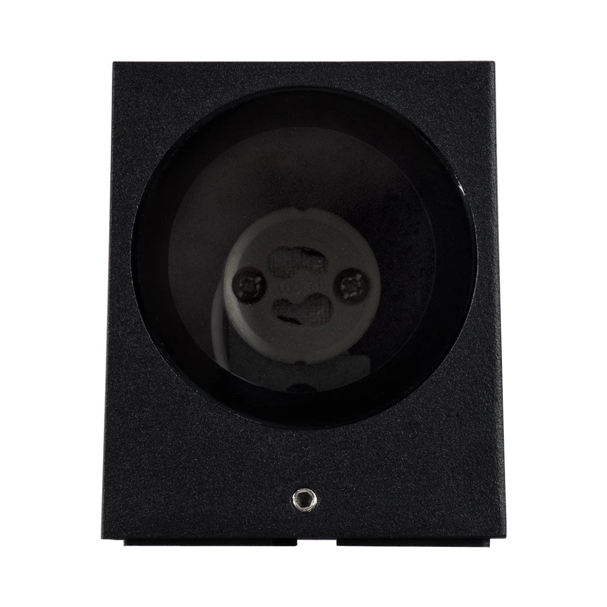 BURANO KLV-101-0018 Φωτιστικό Τοίχου / Απλίκα για Λάμπα MR16 με Ντουί GU10 AC 220-240V Αδιάβροχο IP65 - Μαύρο Ματ - Μ8 x Π8 x Υ7