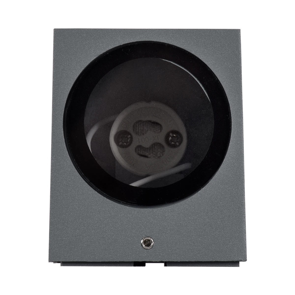 BURANO KLV-101-0019 Φωτιστικό Τοίχου / Απλίκα για Λάμπα MR16 με Ντουί GU10 AC 220-240V Αδιάβροχο IP65 - Γκρι Ανθρακί Ματ - Μ8 x Π8 x Υ7