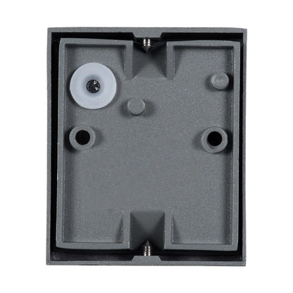 BURANO KLV-101-0019 Φωτιστικό Τοίχου / Απλίκα για Λάμπα MR16 με Ντουί GU10 AC 220-240V Αδιάβροχο IP65 - Γκρι Ανθρακί Ματ - Μ8 x Π8 x Υ7