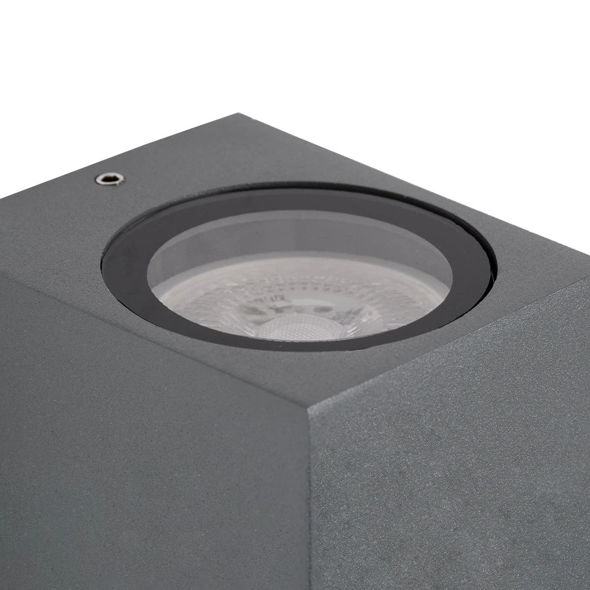 BURANO KLV-101-0019 Φωτιστικό Τοίχου / Απλίκα για Λάμπα MR16 με Ντουί GU10 AC 220-240V Αδιάβροχο IP65 - Γκρι Ανθρακί Ματ - Μ8 x Π8 x Υ7