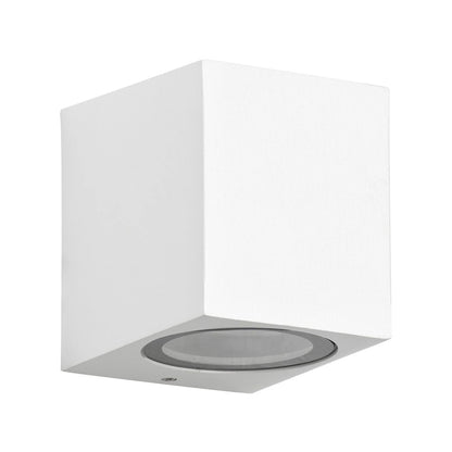 BURANO KLV-101-0020 Φωτιστικό Τοίχου / Απλίκα για Λάμπα MR16 με Ντουί GU10 AC 220-240V Αδιάβροχο IP65 - Λευκό Ματ - Μ8 x Π8 x Υ7