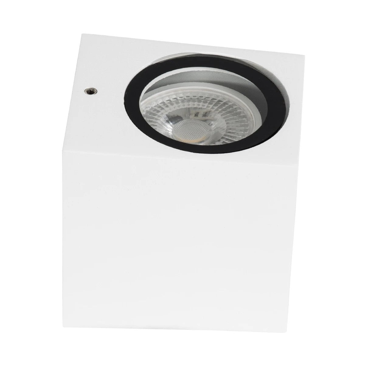 BURANO KLV-101-0020 Φωτιστικό Τοίχου / Απλίκα για Λάμπα MR16 με Ντουί GU10 AC 220-240V Αδιάβροχο IP65 - Λευκό Ματ - Μ8 x Π8 x Υ7