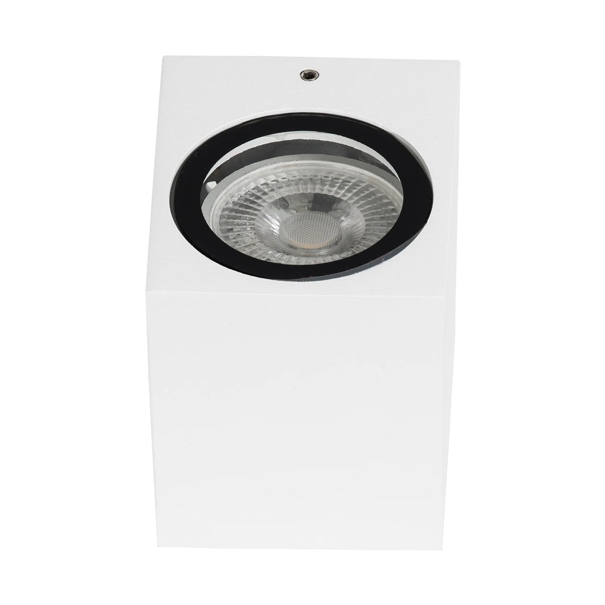 BURANO KLV-101-0020 Φωτιστικό Τοίχου / Απλίκα για Λάμπα MR16 με Ντουί GU10 AC 220-240V Αδιάβροχο IP65 - Λευκό Ματ - Μ8 x Π8 x Υ7