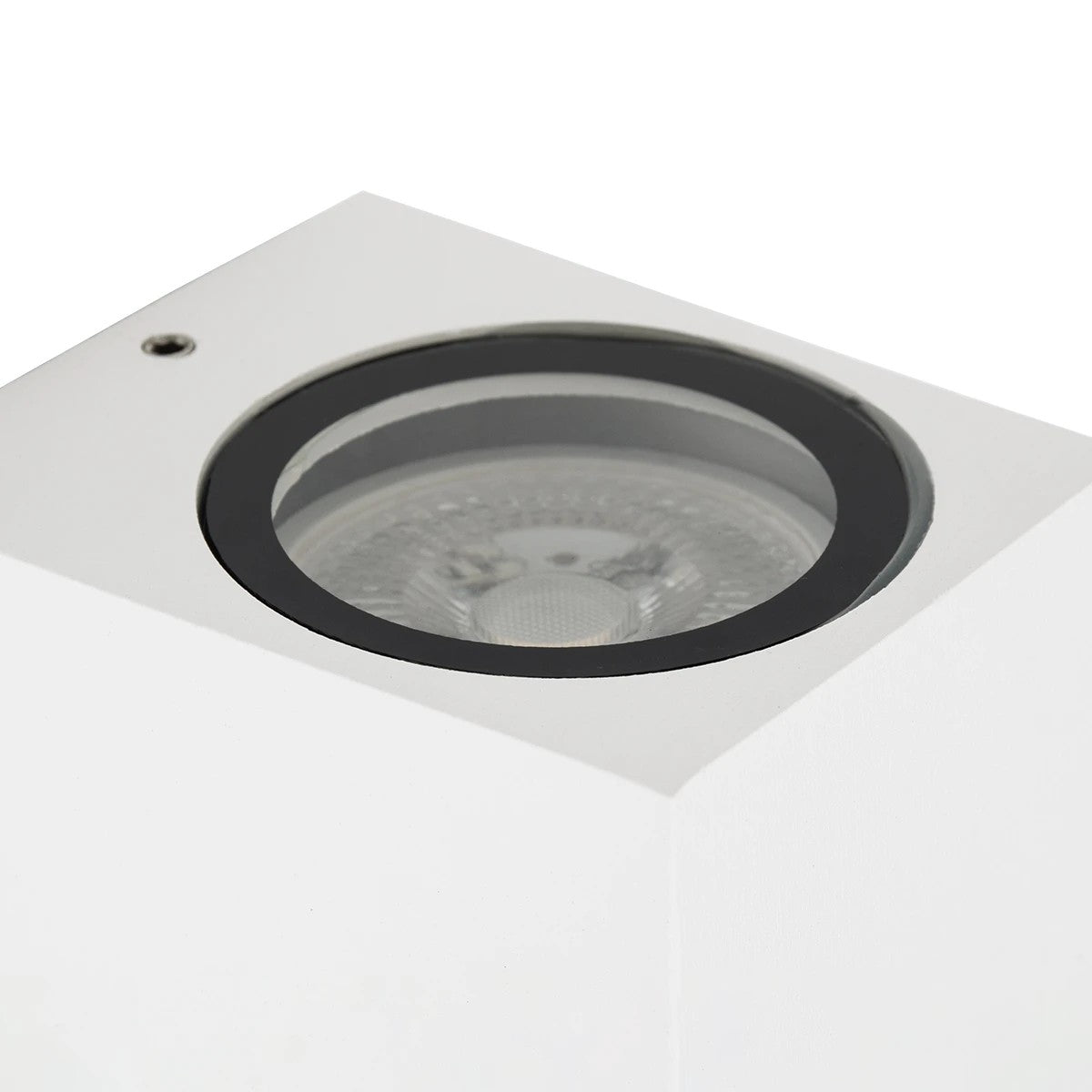 BURANO KLV-101-0020 Φωτιστικό Τοίχου / Απλίκα για Λάμπα MR16 με Ντουί GU10 AC 220-240V Αδιάβροχο IP65 - Λευκό Ματ - Μ8 x Π8 x Υ7