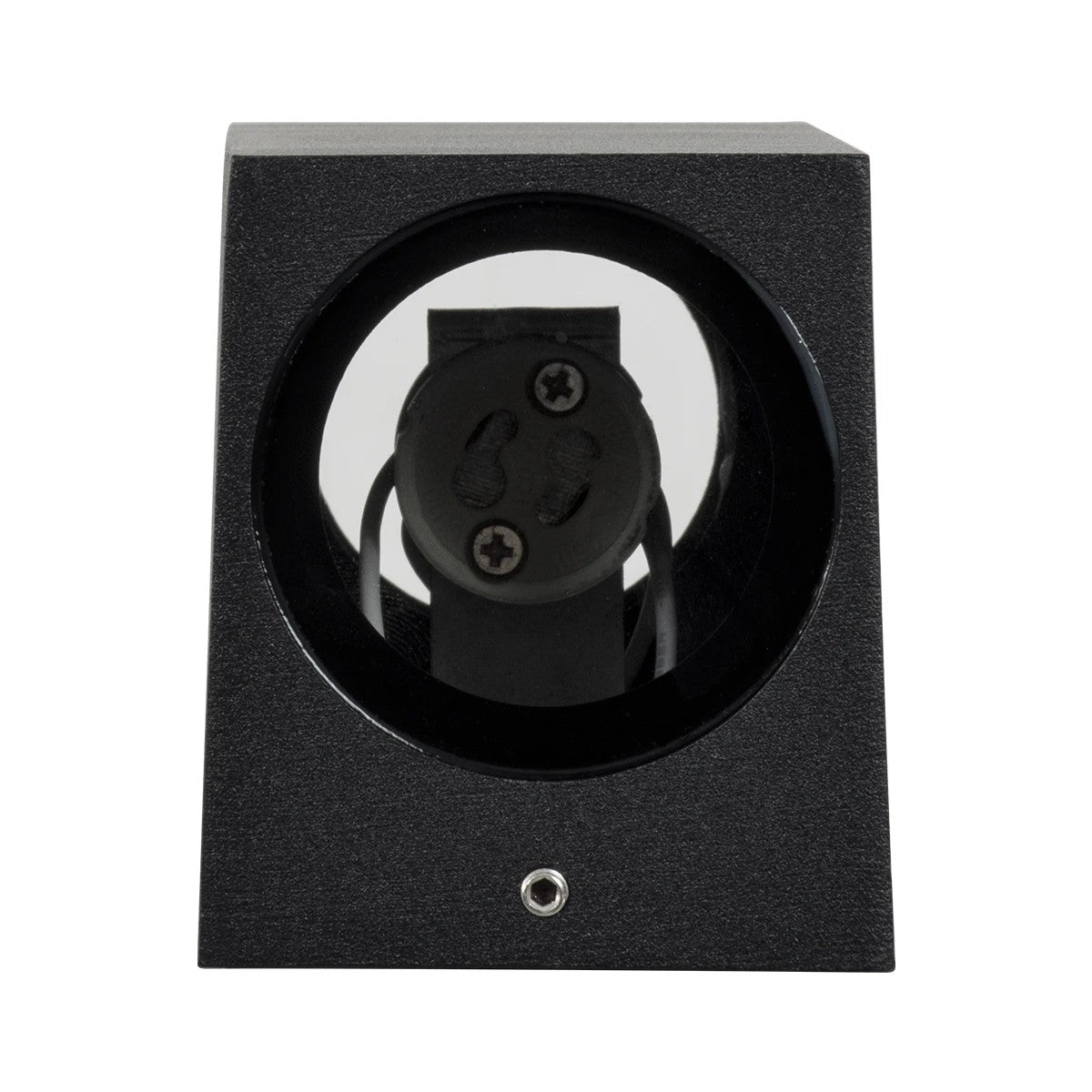 BURANO KLV-101-0021 Φωτιστικό Τοίχου / Απλίκα για 2 Λάμπες MR16 με Ντουί GU10 AC 220-240V Αδιάβροχο IP65 - Μαύρο Ματ - Μ8 x Π8 x Υ15