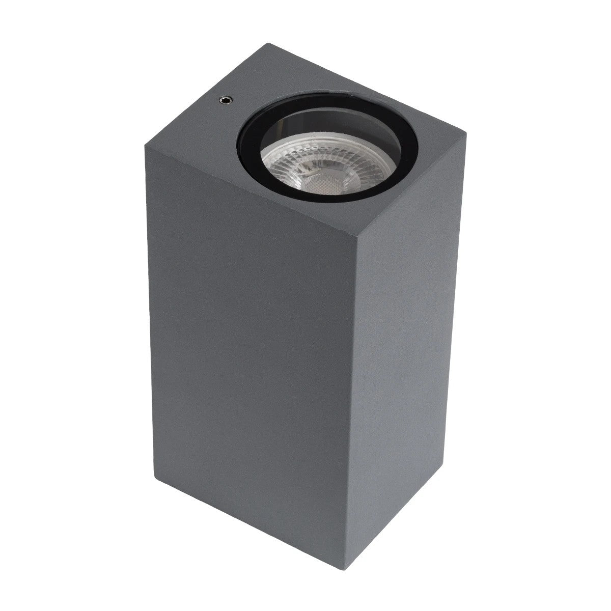 BURANO KLV-101-0022 Φωτιστικό Τοίχου / Απλίκα για 2 Λάμπες MR16 με Ντουί GU10 AC 220-240V Αδιάβροχο IP65 - Γκρι Ανθρακί Ματ - Μ8 x Π8 x Υ15