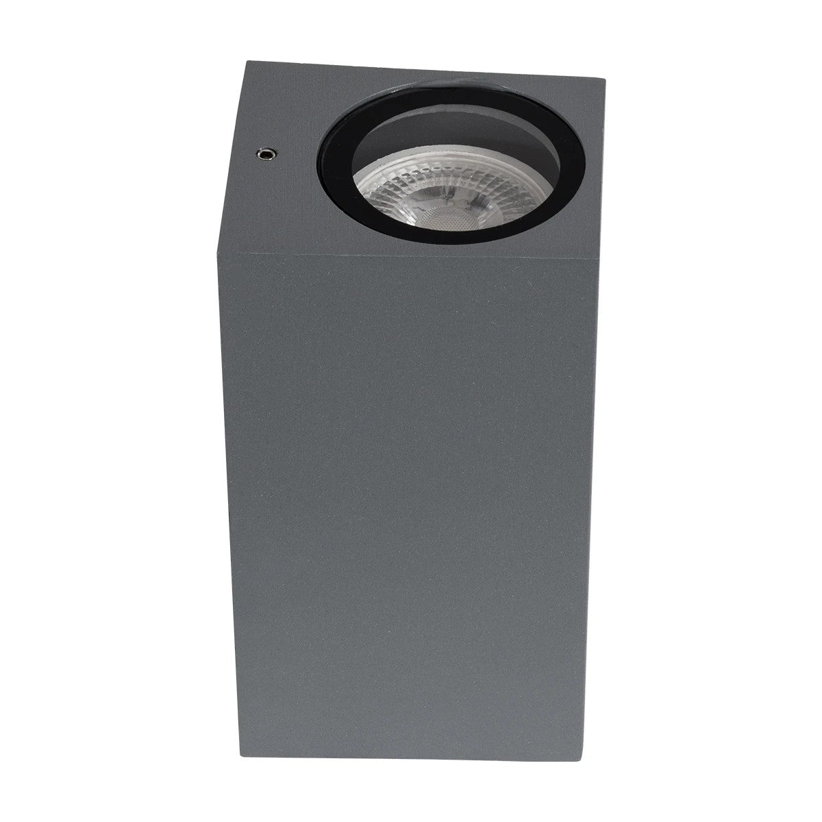 BURANO KLV-101-0022 Φωτιστικό Τοίχου / Απλίκα για 2 Λάμπες MR16 με Ντουί GU10 AC 220-240V Αδιάβροχο IP65 - Γκρι Ανθρακί Ματ - Μ8 x Π8 x Υ15