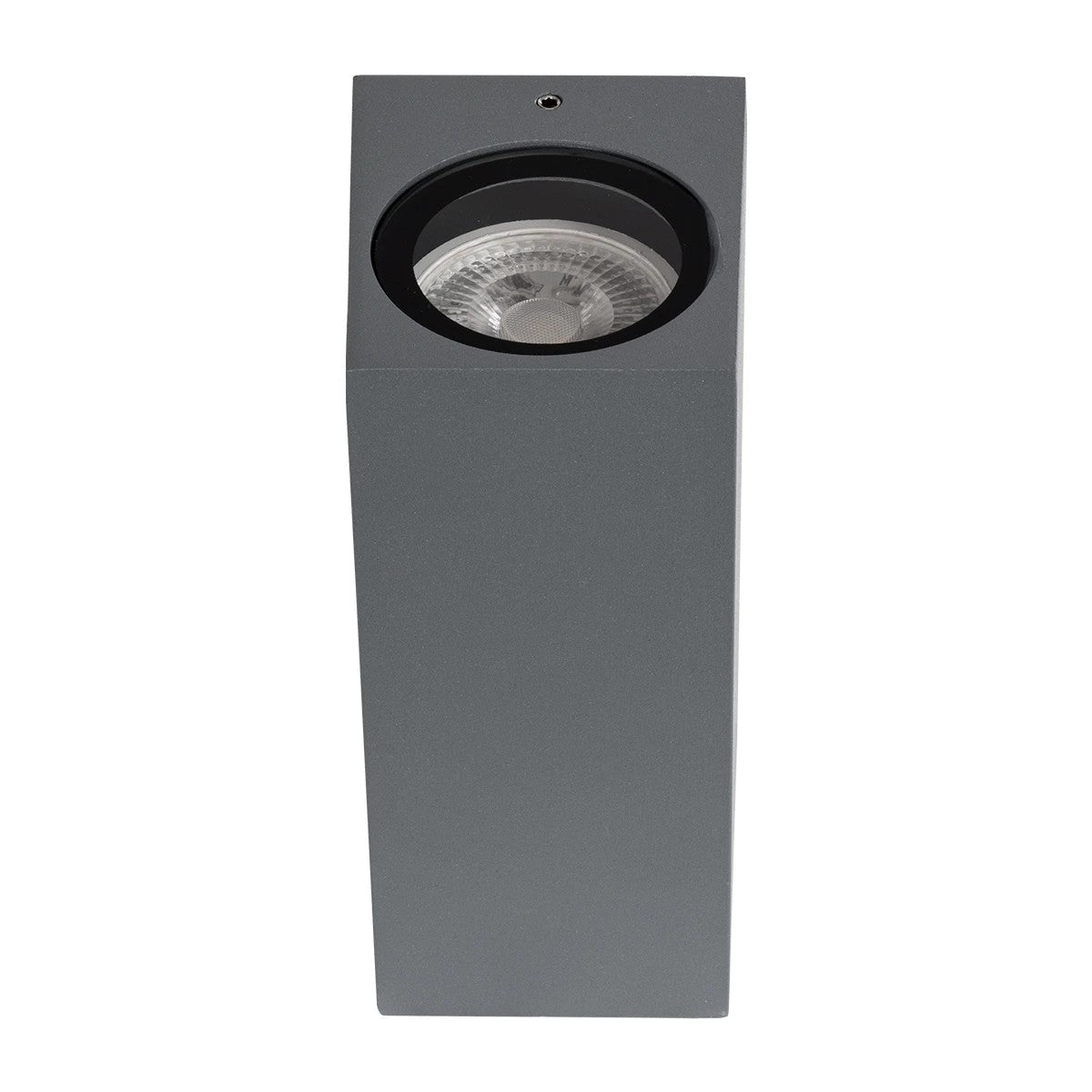 BURANO KLV-101-0022 Φωτιστικό Τοίχου / Απλίκα για 2 Λάμπες MR16 με Ντουί GU10 AC 220-240V Αδιάβροχο IP65 - Γκρι Ανθρακί Ματ - Μ8 x Π8 x Υ15