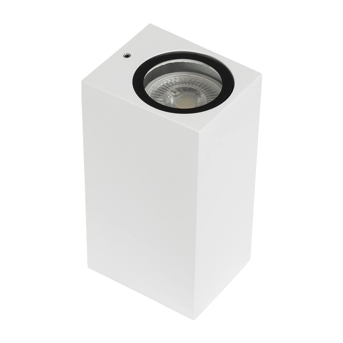 BURANO KLV-101-0023 Φωτιστικό Τοίχου / Απλίκα για 2 Λάμπες MR16 με Ντουί GU10 AC 220-240V Αδιάβροχο IP65 - Λευκό Ματ - Μ8 x Π8 x Υ15