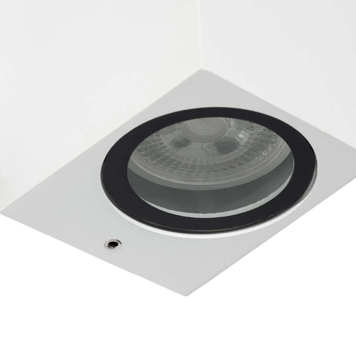 BURANO KLV-101-0023 Φωτιστικό Τοίχου / Απλίκα για 2 Λάμπες MR16 με Ντουί GU10 AC 220-240V Αδιάβροχο IP65 - Λευκό Ματ - Μ8 x Π8 x Υ15