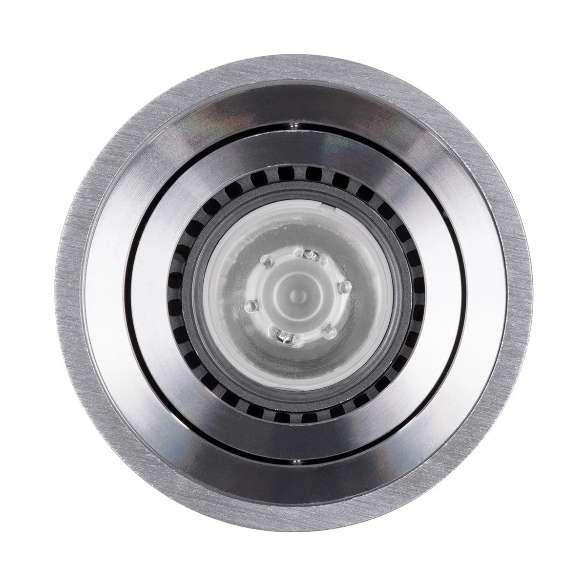 AKIRA KLV-101-0026 Κινούμενο Φωτιστικό Downlight Σποτ για Λάμπα MR16 με Ντουί GU10 AC 220-240V IP20 - Νίκελ Βούρτσας - Μ8 x Π8 x Υ10