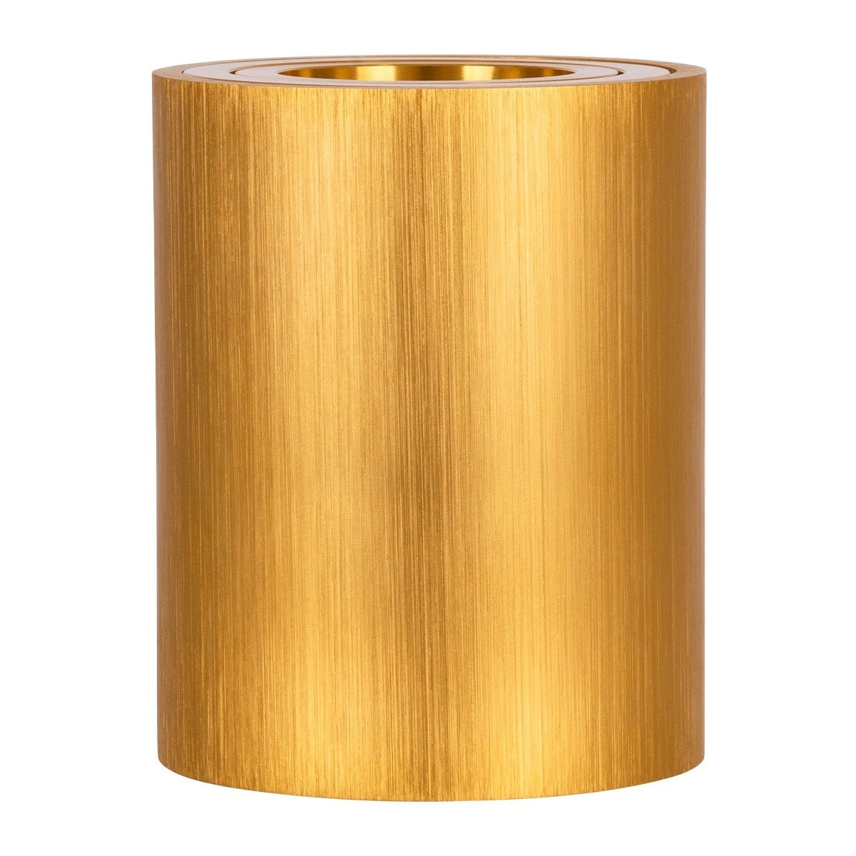 AKIRA KLV-101-0027 Κινούμενο Φωτιστικό Downlight Σποτ για Λάμπα MR16 με Ντουί GU10 AC 220-240V IP20 - Χρυσό Βούρτσας - Μ8 x Π8 x Υ10