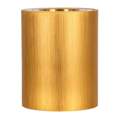 AKIRA KLV-101-0027 Κινούμενο Φωτιστικό Downlight Σποτ για Λάμπα MR16 με Ντουί GU10 AC 220-240V IP20 - Χρυσό Βούρτσας - Μ8 x Π8 x Υ10