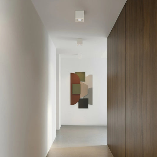 AKIRA KLV-101-0029 Κινούμενο Φωτιστικό Downlight Σποτ για Λάμπα MR16 με Ντουί GU10 AC 220-240V IP20 - Λευκό Ματ - Μ8 x Π8 x Υ10