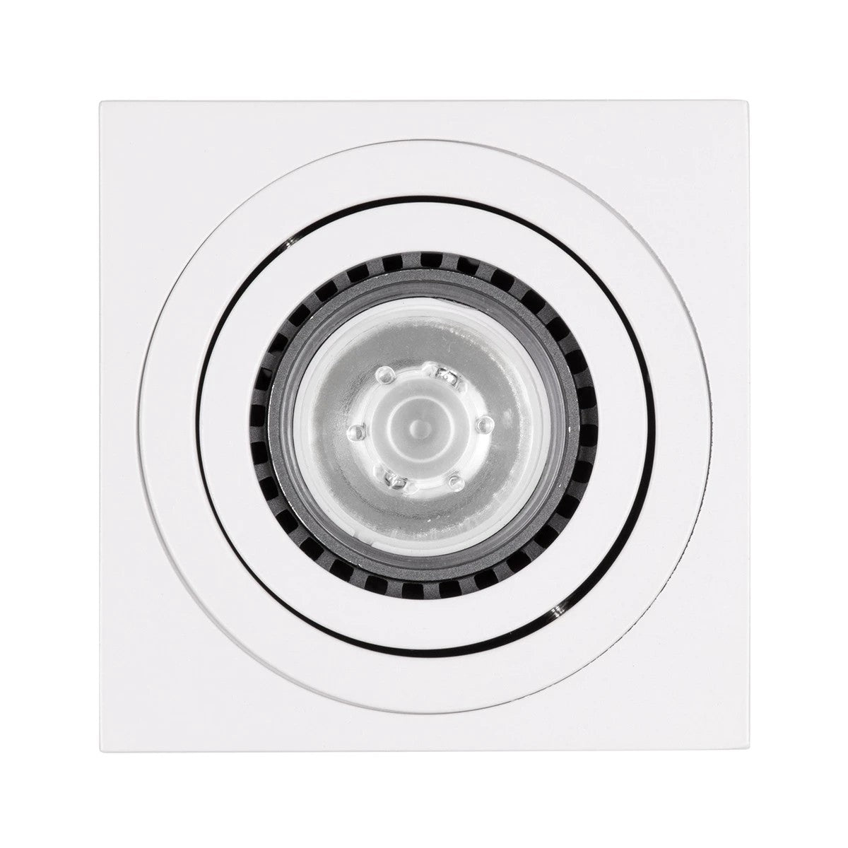 AKIRA KLV-101-0029 Κινούμενο Φωτιστικό Downlight Σποτ για Λάμπα MR16 με Ντουί GU10 AC 220-240V IP20 - Λευκό Ματ - Μ8 x Π8 x Υ10