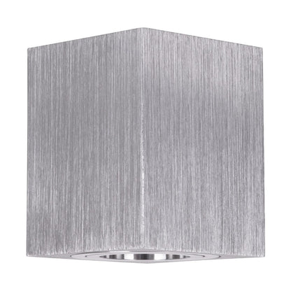 AKIRA KLV-101-0030 Κινούμενο Φωτιστικό Downlight Σποτ για Λάμπα MR16 με Ντουί GU10 AC 220-240V IP20 - Νίκελ Βούρτσας - Μ8 x Π8 x Υ10