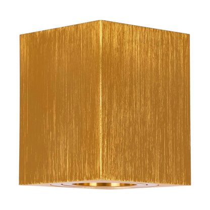 AKIRA KLV-101-0031 Κινούμενο Φωτιστικό Downlight Σποτ για Λάμπα MR16 με Ντουί GU10 AC 220-240V IP20 - Χρυσό Βούρτσας - Μ8 x Π8 x Υ10