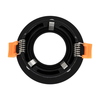 OMICRON KLV-101-0034 Χωνευτό Φωτιστικό Downlight Σποτ για Λάμπα MR16 με Ντουί GU10 AC 220-240V IP20 - Μαύρο Ματ - Μ8.5 x Π8.5 x Υ3 / Q7.5