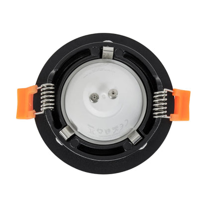 OMICRON KLV-101-0034 Χωνευτό Φωτιστικό Downlight Σποτ για Λάμπα MR16 με Ντουί GU10 AC 220-240V IP20 - Μαύρο Ματ - Μ8.5 x Π8.5 x Υ3 / Q7.5