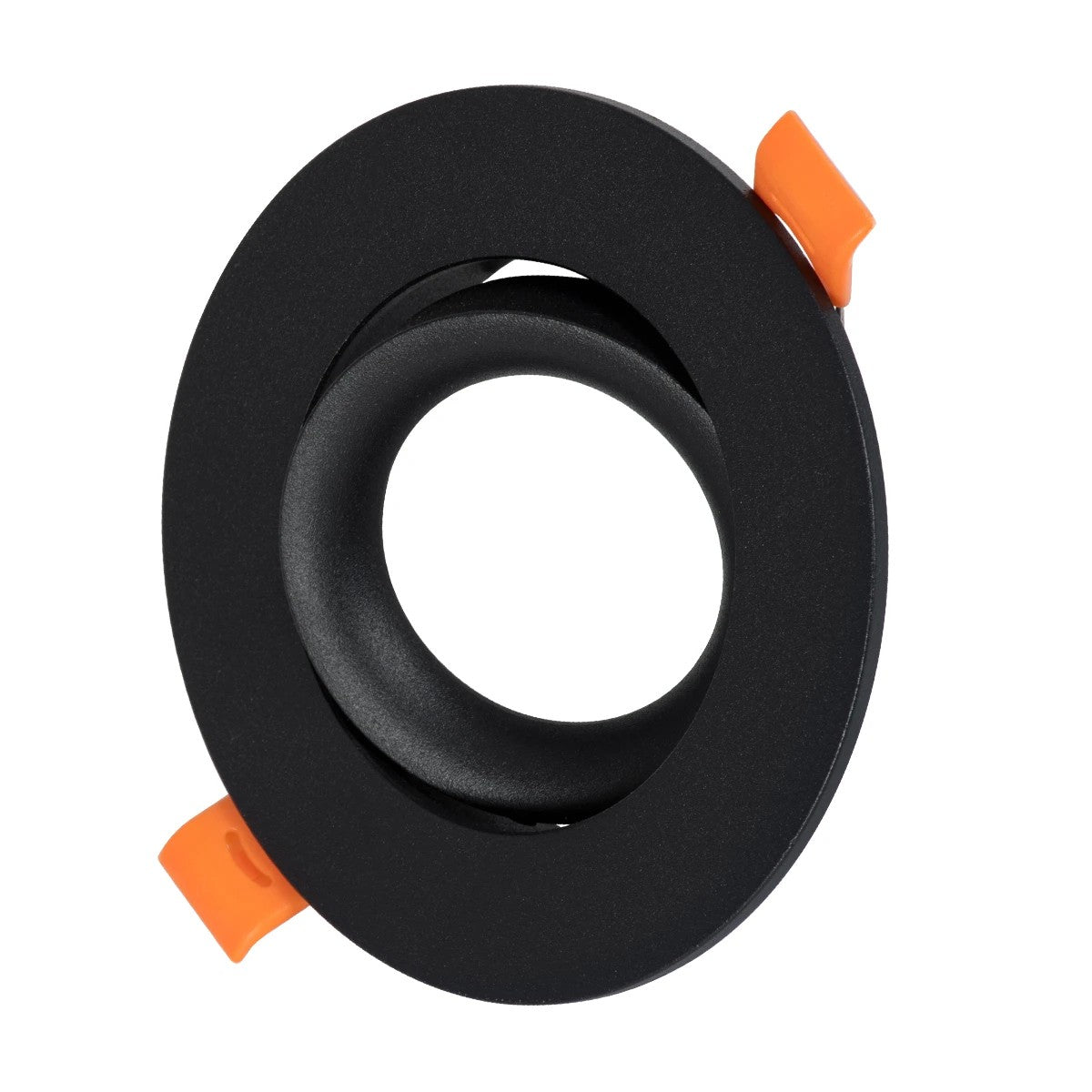 OMEGA KLV-101-0036 Χωνευτό Κινούμενο Φωτιστικό Downlight Σποτ για Λάμπα MR16 με Ντουί GU10 AC 220-240V IP20 - Μαύρο Ματ - Μ10.5 x Π10.5 x Υ2.2 / Q7.5